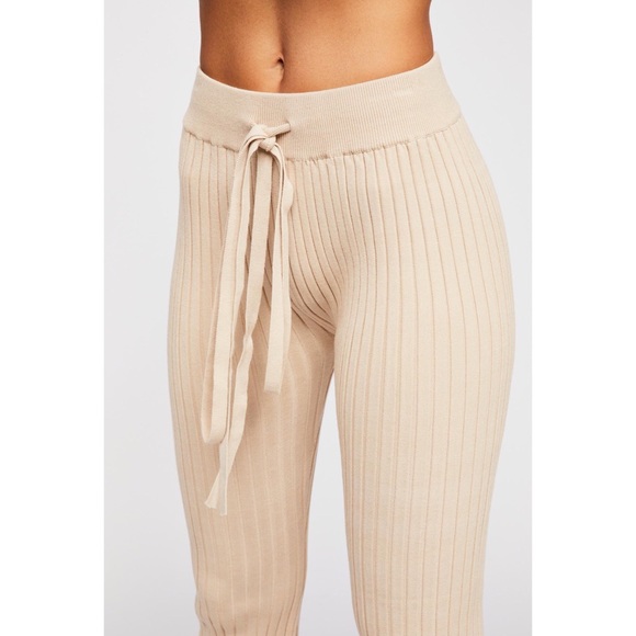 ribbed knit flare pants